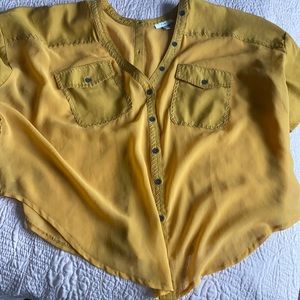 Mustard Yellow Tissue Top